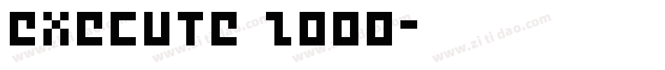 Execute 2000字体转换